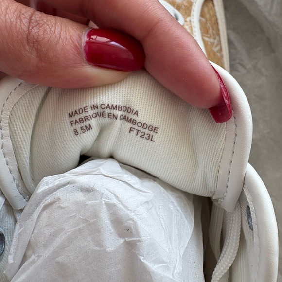 Michael Kors Evy High-Top Straw Sneakers Size 8.5 — Not Outlet - Picture 10 of 15